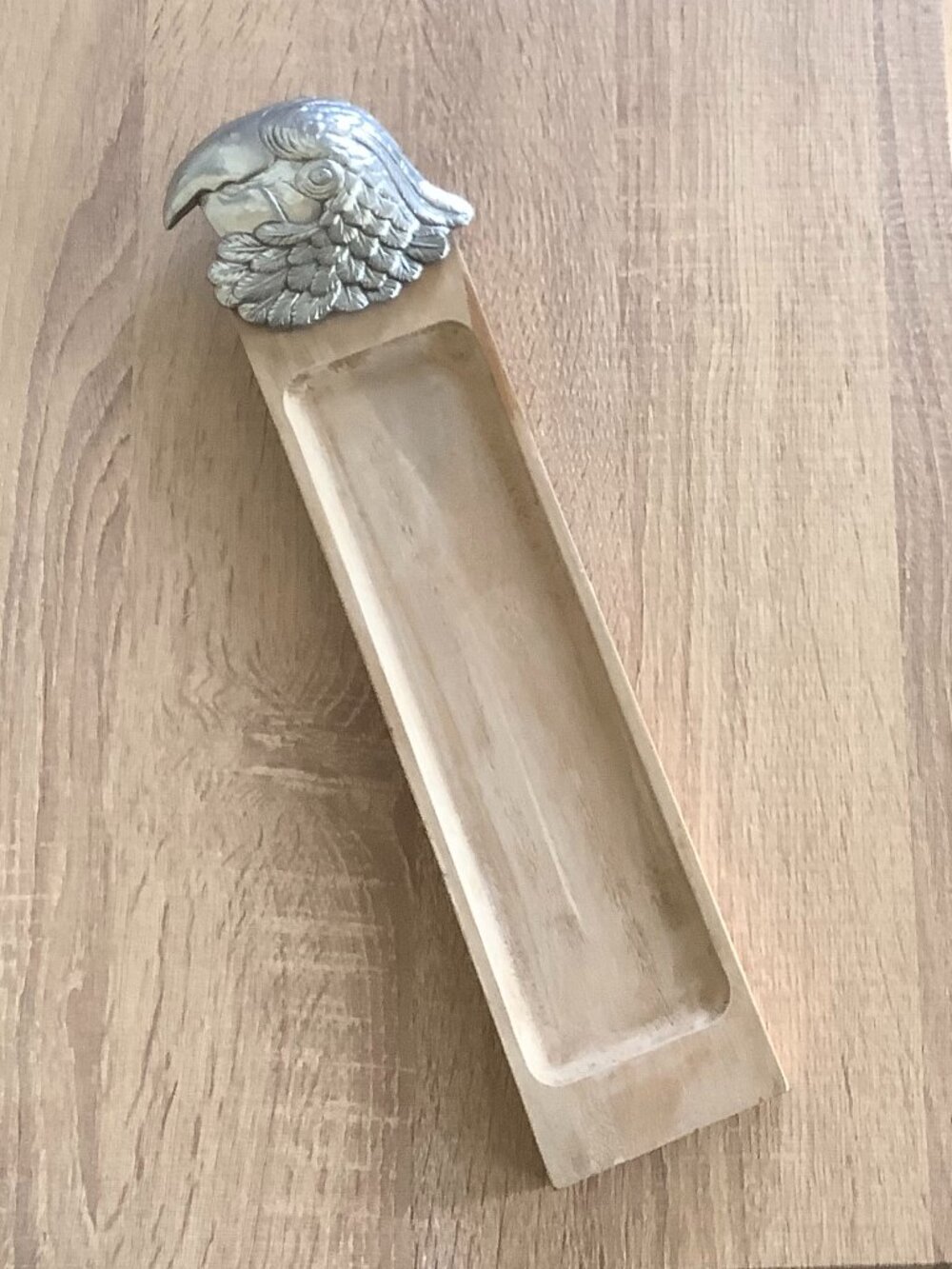 parrot Polly Want A Cracker bar tray valet bird wall hanging Arthur Court